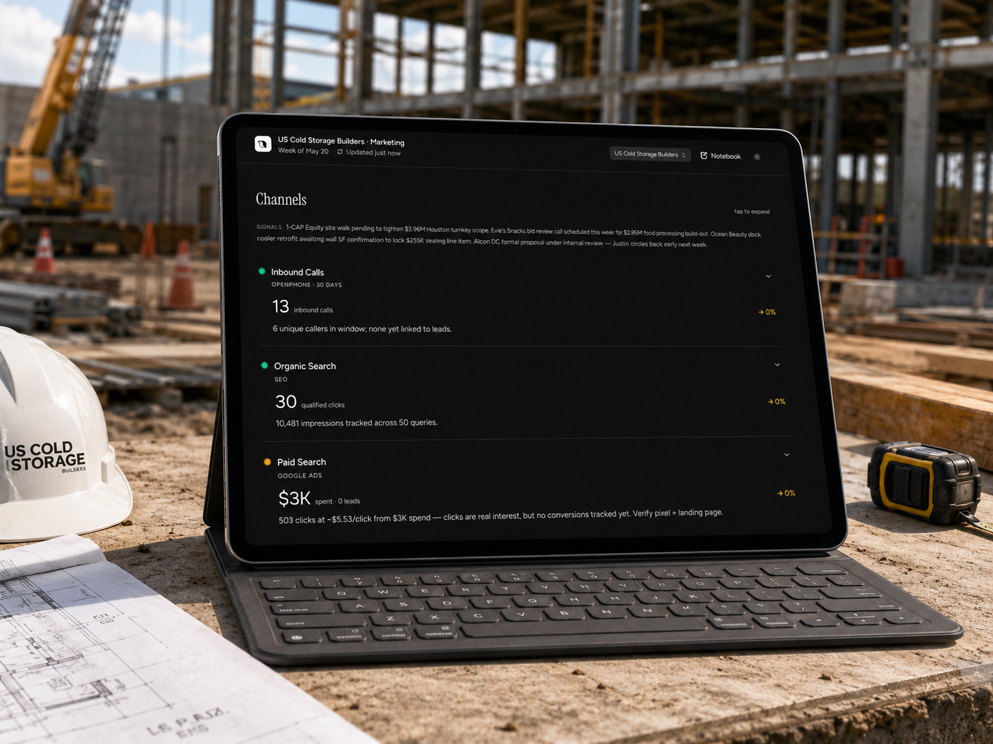 US Cold Storage Builders AI back-office.